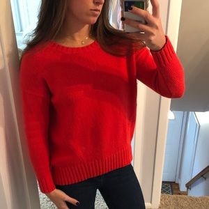 J•Crew Red/Orange Sweater